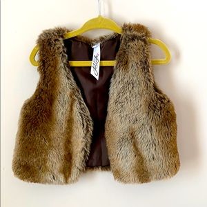 Faux fur vest